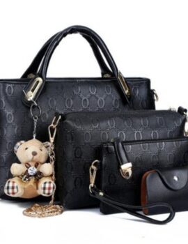 Fashion Casual Bear Four Piece Mother Bag Tote Handbag Shoulder Bag tote bags