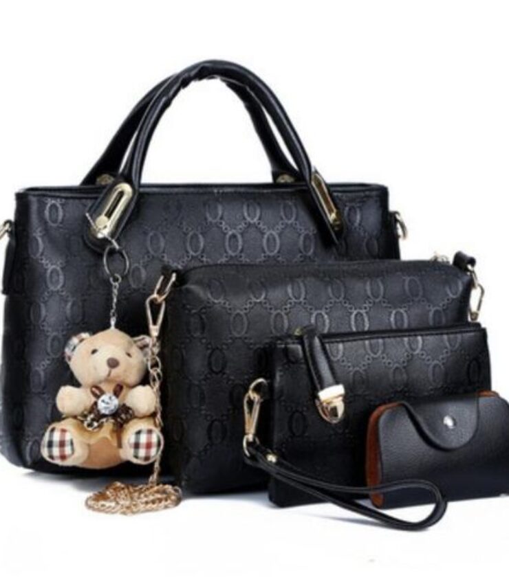 Fashion Casual Bear Four Piece Mother Bag Tote Handbag Shoulder Bag tote bags