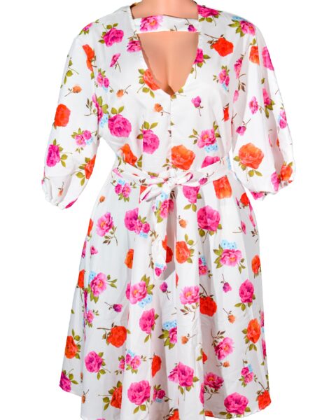 Women's Asymmetrical Floral Maxi  Dress in Multicolor A classy and classic addition to any daytime ensemble is the maxi dress. The ideal approach to give any ensemble a dash of refinement.