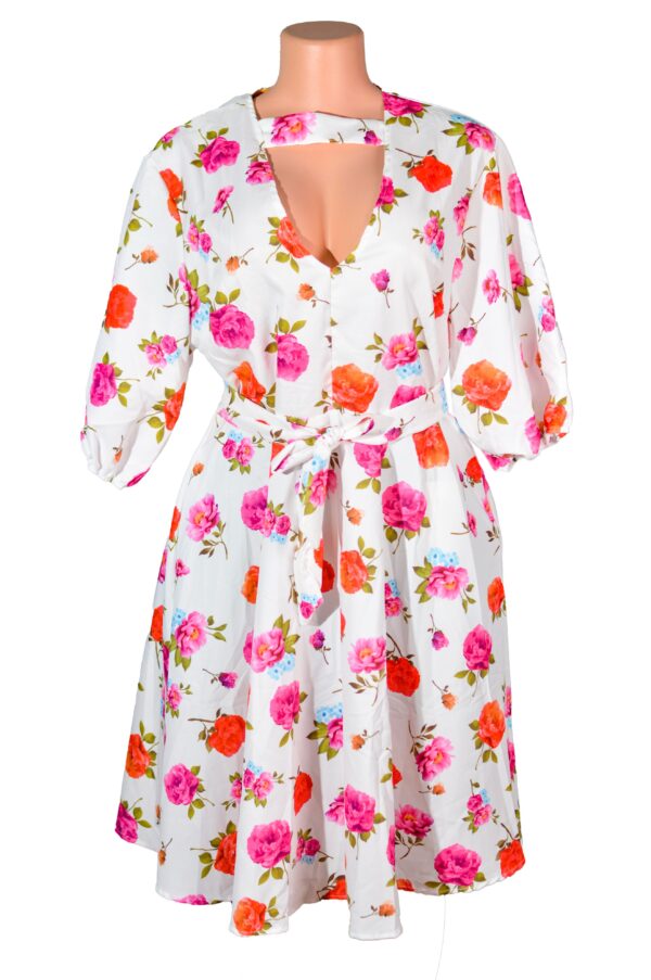 Women's Asymmetrical Floral Maxi  Dress in Multicolor A classy and classic addition to any daytime ensemble is the maxi dress. The ideal approach to give any ensemble a dash of refinement.