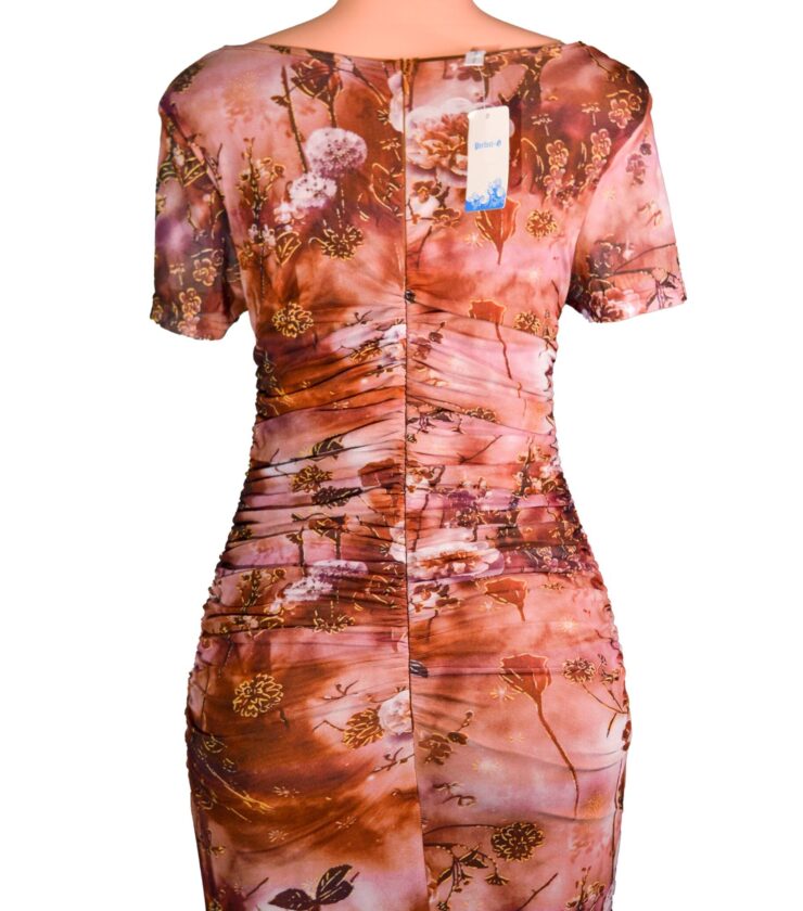 Women’s Long Tight Sexy Tiered Summer Floral Bodycon Dress Cocktail Dresses With Ruffles Sundress