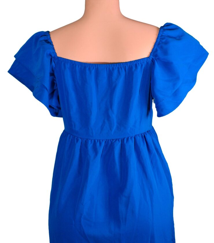 Women’s Ruffled Hem Dress with Layered Sleeves