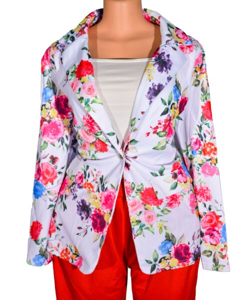 Multicolored Jacket For Women 3 piece Stretchy fabric.