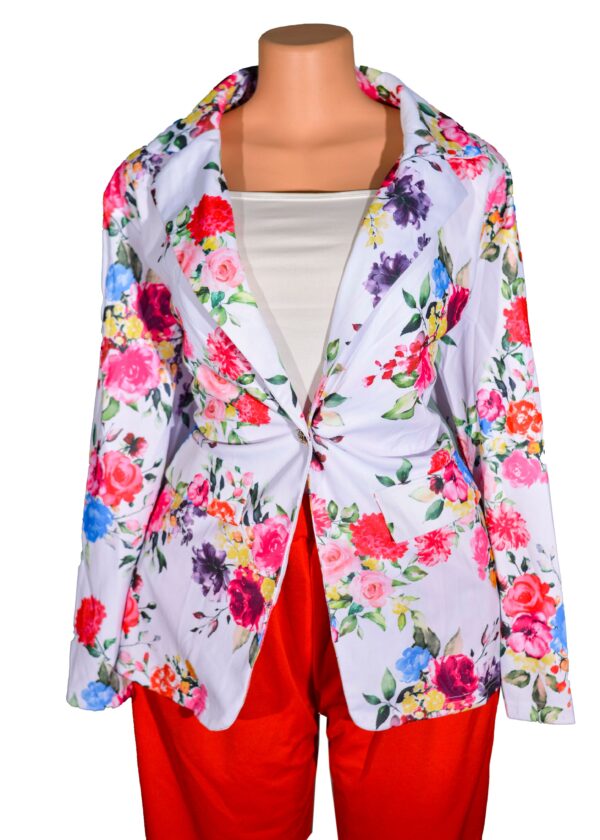 Multicolored Jacket For Women 3 piece Stretchy fabric.