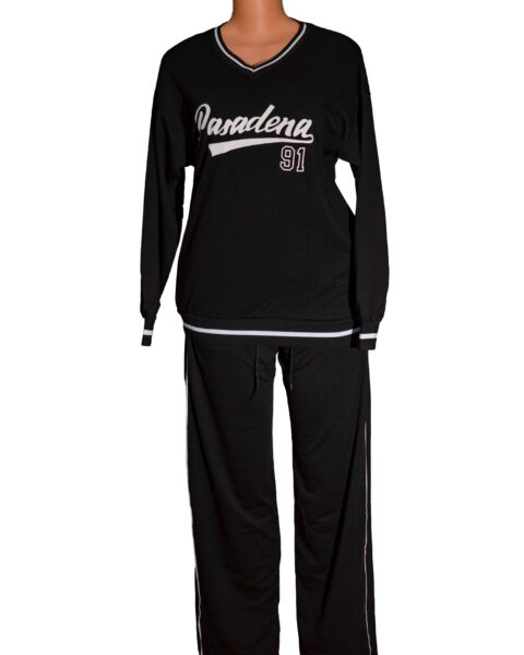 Women's Two-Piece Loungewear Long Sleeve Top and Long Pant Sets Very comfortable fabric. Stretchy and gives a sleek looks.