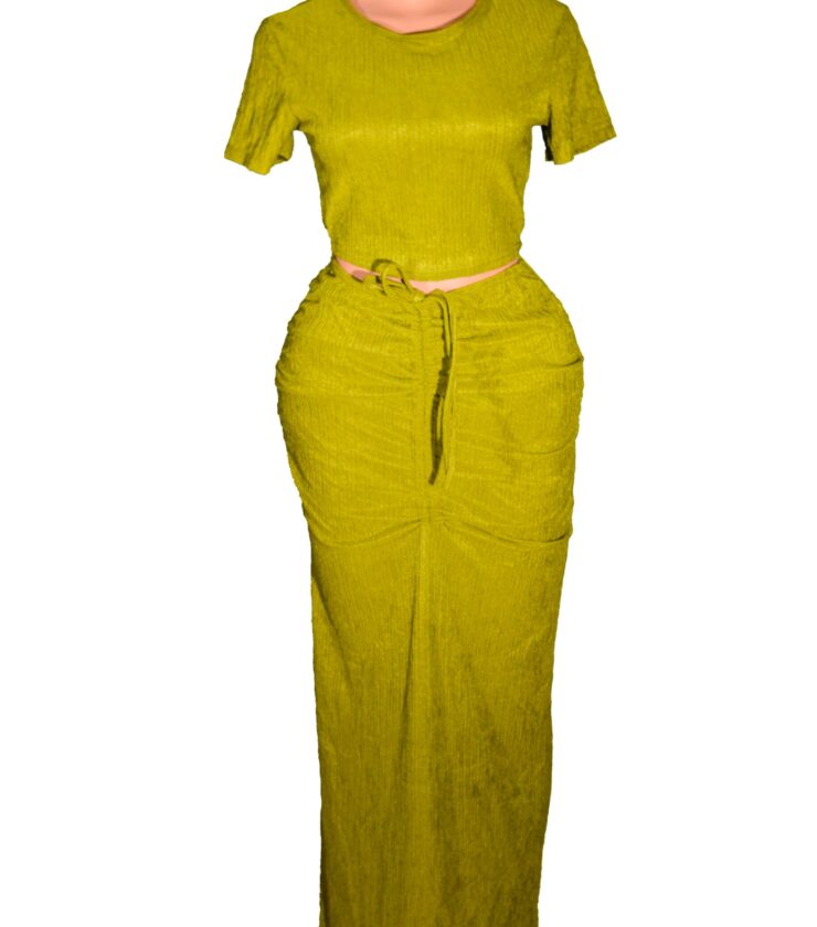 Streetwear Jean Dresses Sexy Two-Piece Outfit With Crop Tops