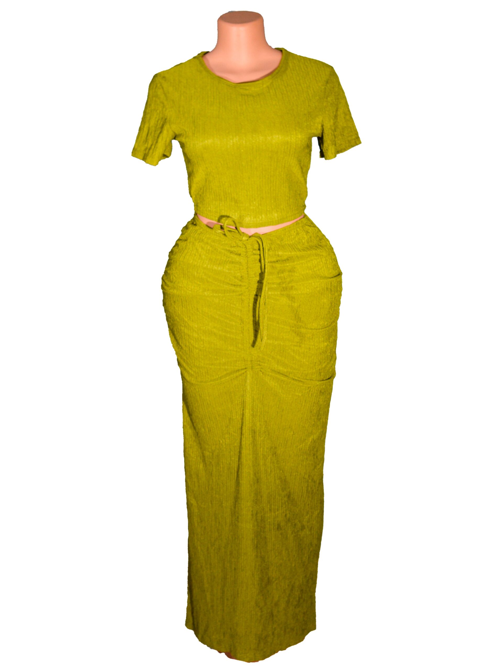 Streetwear Jean Dresses Sexy Two-Piece Outfit With Crop Tops Stretchy Fabric